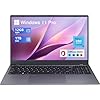 Computadora portátil de 15.6 pulgadas, Intel Quad Core N95, 12 GB LPDDR5 RAM 1TB NVMe SSD Laptop con pantalla FHD IPS, WiFi 5, BT5.0, USB tipo C y huella dactilar, Windows 11 Pro
