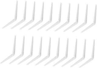 ULTECHNOVO 20pcs Support Brackets Shelving for Open DIY Mounted Supporter Duty Corner Joint Bracket Brace Heavy Shelf Rustic Angle Wall Angled Iron Triangle