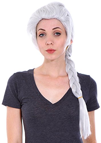 Simplicity Cosplay Wig for Frozen Princess Elsa, Silver White