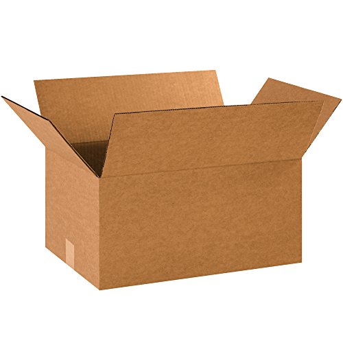 Image of BOX USA 16 x 12 x 9 Corrugated Cardboard Boxes, Medium 16 inchL x 12 inchW x 9 inchH, Pack of 25 | Shipping, Packaging, Moving, Storage Box for Home or Business, Strong Wholesale Bulk Boxes