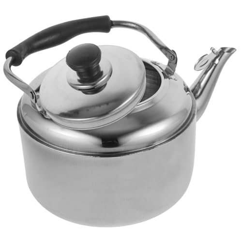 IWOWHERO Hervidor de Agua Silbato Acero Inoxidable Tetera Fogón Resistente y Café Uso Doméstico