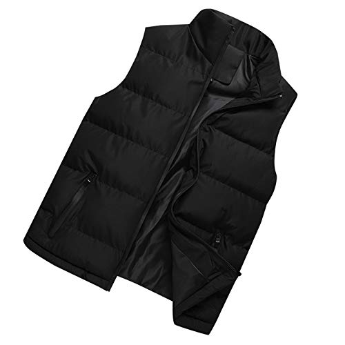 Winter Puffer Vest for Men,Lightweight Packable Coat Zip Up Ski Vest Sleeveless Water Resistant Outerwear2