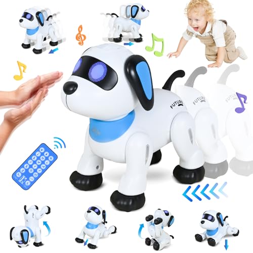 Joellfuner Perro Robot para Niños, Robot Teledirigido Programable Música Dance, Juguetes Interactivos Inteligentes, Regalos Creativos para Niños y Niñas 3-12 Años Joellfuner Perro Robot para Niños, Robot Teledirigido Programable Música Dance, Juguetes Interactivos Inteligentes, Regalos Creativos para Niños y Niñas 3-12 Años