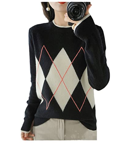 Wool Sweater Women O-Neck Knit Pullover Autumn Winter Cashmere Sweater Loose Thick Top