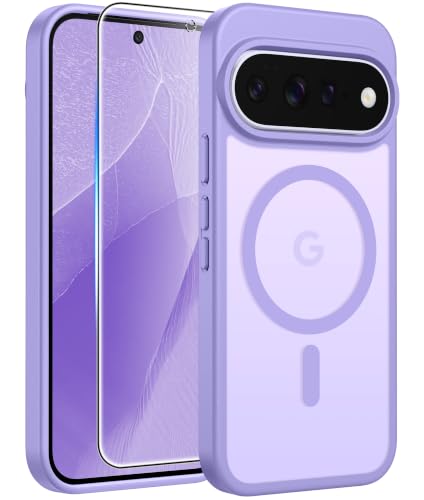 Image of FNTCASE for Google 11 /11 Pro Case, Compatible with Magsafe Light Purple | Screen Protector, Translucent Matte, 14FT Military Grade Drop Protection, Shockproof Protective Phone Cover, Light Purple