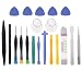 Produktbild wortek 20 in 1 Universal Reparatur Werkzeugset Set Display für Smartphones, Handys, PCs, Konsolen, Tablets, eReader & eBooks (großes Set)