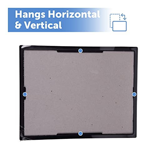 Nudell (3) 8.5" X 11" Economy Ez Mount Document Frame With Plastic Face Value Pack, Black W/ Gold Trim #TOP4