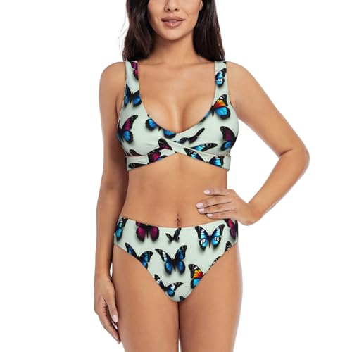Bikini 2 pièces imprimé violoncelle pour les vacances à la mer et la piscine