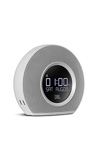 JBL Horizon - Bluetooth Clock Radio with USB Charging and Ambient Light - White