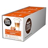 Nescafé Dolce Gusto Caramel Latte Macchiato, Karamell, Kaffee, Kaffeekapsel, 3er Pack, 3 x 16 Kapseln (24 Portionen)