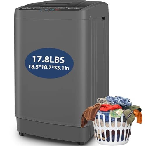 Nictemaw Portable Washing Machine 17.8Lbs Capacity Portable Washe...