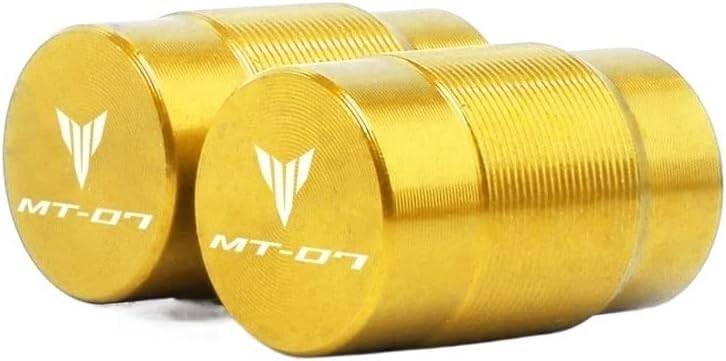 Miniatura 3 de F para Yamaha MT07 FZ07 Mt-07 2019 2020 2021 Palancas de embrague de freno corto y tapas de aire Y para válvula de neumático de automóvil (Color