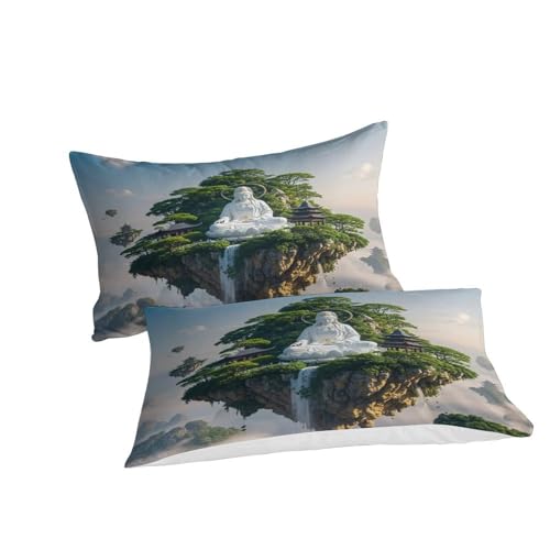 Housse de couette Buddha 220x240cm lit King microfibre