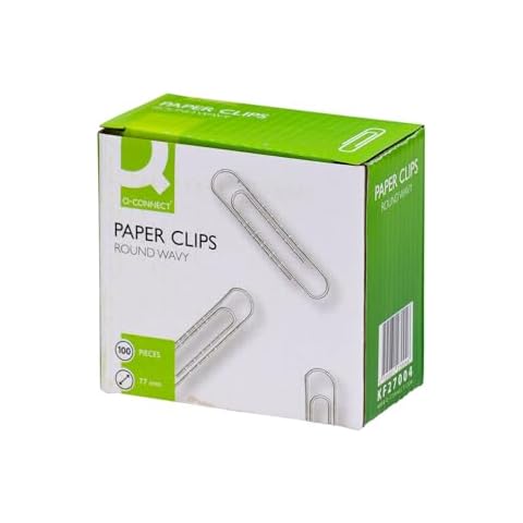Q-Connect 77mm Wavy Paperclips Pack of 100 Cover