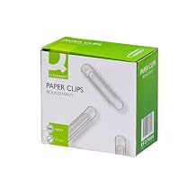 Q-Connect 77mm Round Wavy Paperclip Pack of 100