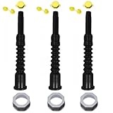 EZ-POUR Basic Gas Can Spout (Gray, Pack of 3) | Fits 1-3/4' Openings | Fits most...