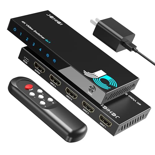 y4KŁzJCHICI HDMI ؂ւ 41o 4K@60Hz/2K@120Hz/1080P@240Hz HDMI2.0ؑ֊ ZN^[ Rt HDCP 2.2/HDMI 2.0 HDR 3DΉ Iׂ鎩E蓮ؑ֋@\ yPS