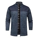 Design:fermeture éclair intégrale,col montant,manches longues,poignets et ourlet côtelés.Le contraste ajoute une touche de style