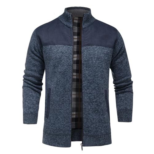 Cárdigan de punto Allthemen con cuello alzado y acabados de alta calidad