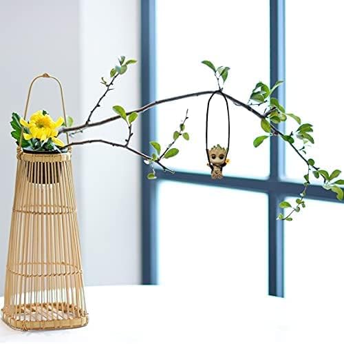 IVriel Anime Car Hanging Accessories Groot Pendant Auto Interior Decorations Home Gardening Decor Ornaments Crafts Doll Toy for Birthday Gift