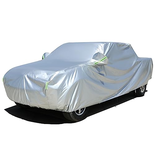 Tecoom Truck Cover Waterproof All Weather, Heavy Duty Pickup Cover Universal Fit for Ford F150, Toyota Tundra, Ram 1500, Chevy Silverado, Gmc Sierra 1500, Full Size Truck Length Up to 212" by Tecoom - Used condition - US$86.55
