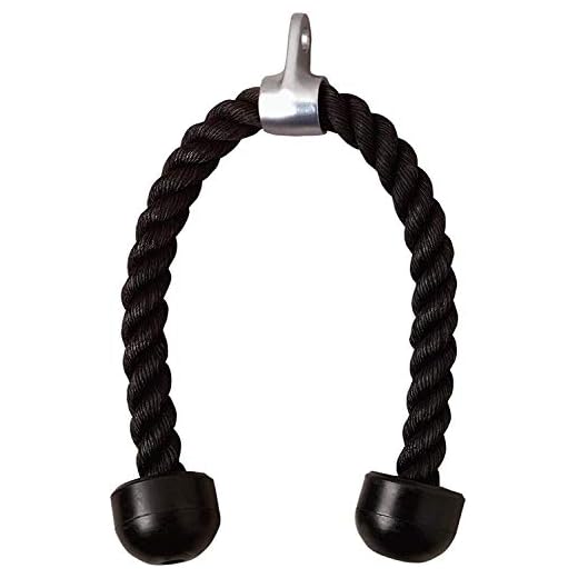 NC Cuerda Tríceps Bíceps, Sports Cable de fijación para Fitness, Tensión de la Cuerda hacia Abajo para Culturismo, Gimnasio Accesorios Negro 28 Pulgadas