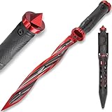 M48 Cardinal Sin Red Cyclone Fixed Blade Knife | 8' 2Cr13 Stainless Steel Blade | Includes Vortec Belt Sheath | Formidable tool for a variety of tasks | 13 1/2' Overall