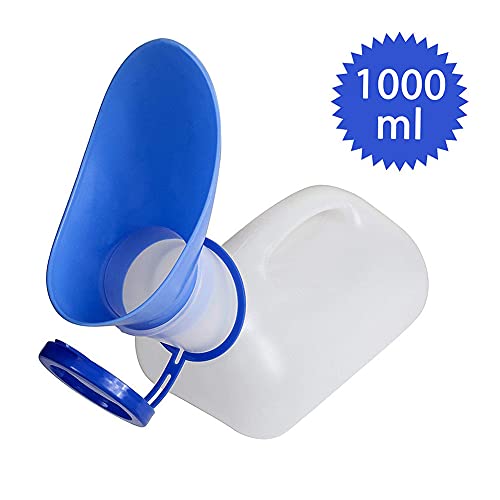 Rongbo Unisex Potty Urinal For Car,Bedpans Pee Bottle With Lid And Funnel,Men Women Toliet Urinal For Hospital,Home,Camping Outdoor Travel #TOP1