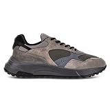 Hogan Hyperlight Herren-Sneaker aus Wildleder und Stoff - HXM5630DM90 0IF684Y - Gr, Taupe, 44 EU