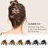 2.8 Medium Octopus Hair Clips for Women, Matte Claw Clips for Thin Hair, 90' Strong Hold Non-slip Spider Octopus Clip for Fine Hair Jaw Clips (Black & Tortoise)
