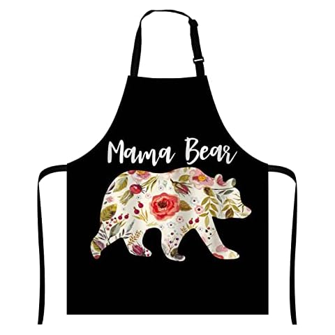 Wasach Mama Bear BBQ Chef Apron Cover