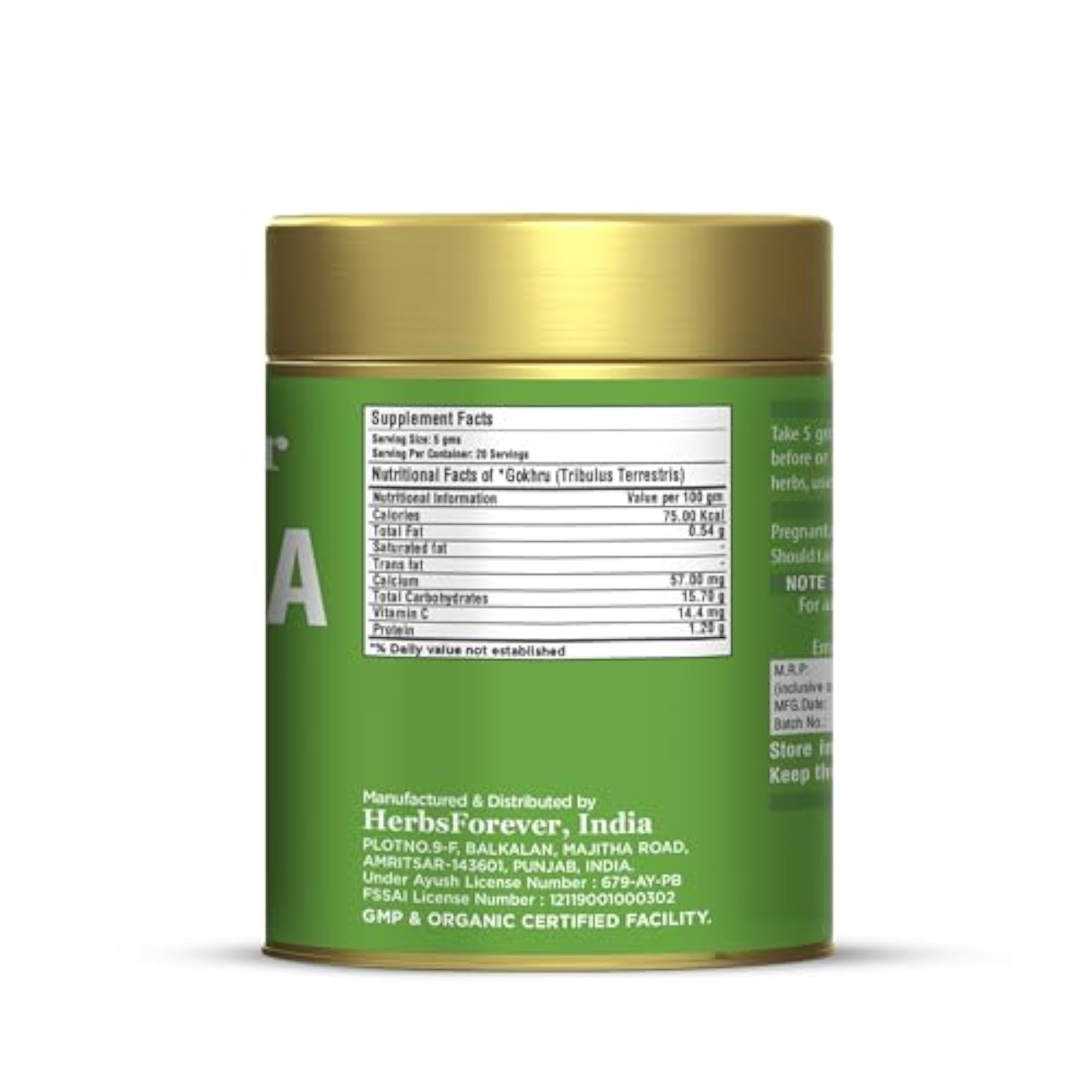HerbsForever Gokshura Powder, 100 gms