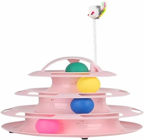 ZHOUHON Track Tower Gato Juguete Diverti... ZHOUHON Track Tower Gato Juguete Diverti...