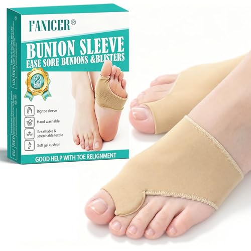 Nacerlary 1 Paire Chaussettes Hallux Valgus, Bandage De Protection Hallux Valgus éLastique Et Doux, SéParateur D'Ortelis, ProtèGe Contre Les Frottements,...