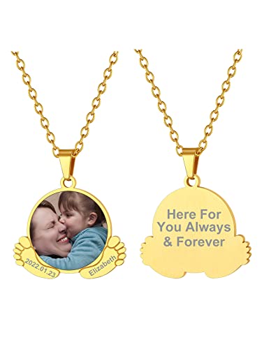 Collar de pie de bebé personalizado que no causa alergias ni pierde el nombre grabado