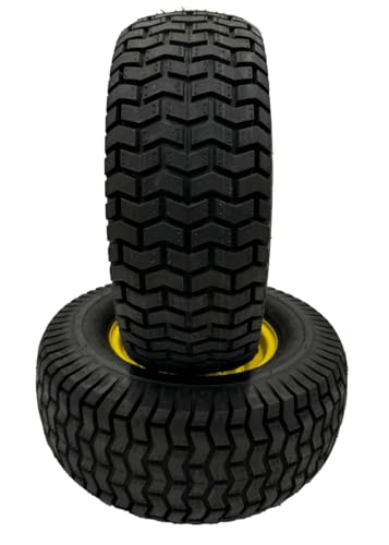 Hoosier Wheel 16x6.50-8 Lawn Mower Wheels - Set of 2 - Fits on 3/4 Inch Axle