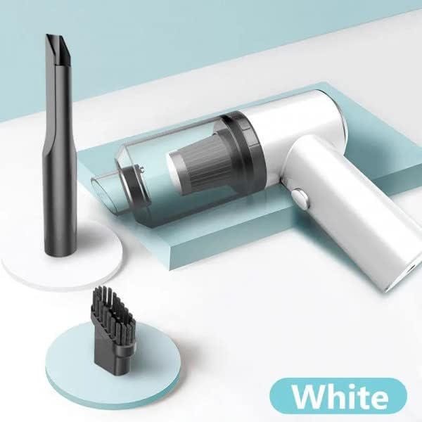 Image of Portable Wireless Vacuum Cleaner with Strong Suction, LED Light, Washable Multiple Nozzles for Car, Home & Office Dust Cleaning