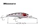 Fishing Lures Kit 2 Models Mixed Fishing Lure Minnow Crank Bait Fishing Tackle 20pcs
