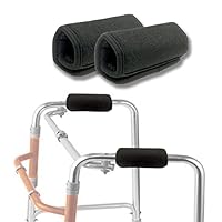 MUTTIY Walkers Handgriff-Abdeckungen, gepolstert, Memory-Schaum-Kern, Feuchtigkeitstransport, antibakteriell, waschbar, 2 Stück