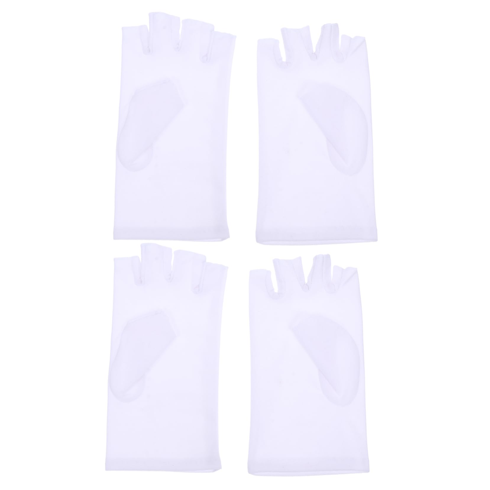 Holibanna 2Pairs Breathable UV Half Finger Gloves for Outdoor Sports Skin Friendly Elastic Cycling Riding Gloves for Sun Protection Comfortable Durable Design