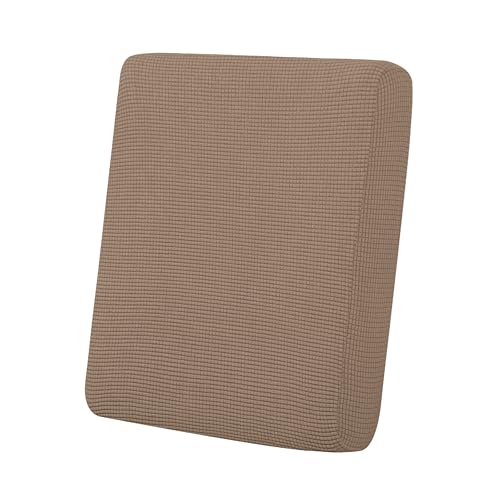 Image of Easy-Going Stretch Cushion Cover Sofa Cushion Furniture Protector Sofa Seat Sofa slipcover Sofa Cover Soft Flexibility with Elastic Bottom(Chair Cushion,Camel) | Sofa Cushion Furniture Protector Sofa Seat sofa slipcover Washable sofa cover soft with Elastic Bottom Camel