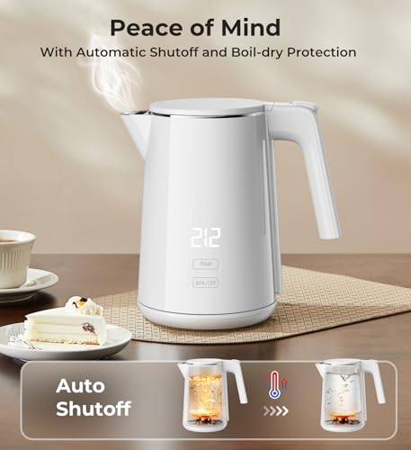 Tetera Eléctrica de Acero Inoxidable 1.0L con Control Digital miniatura 3