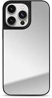 iPhone 13 用 ケース 高精細ミラーツーインワン携帯電話ケース 韓国語版電気メッキクリエイティブシェル携帯電話ケース 塗装 TPU + PC 素材 指紋防止 カメラレンズ一体型保護 クリア 耐衝撃 保護性 強力 落下防止 薄型 軽量 黄ばみ防止 指紋防止 (iPhone 13 Black + Silver