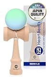 【モダンなパステルカラー 競技用けん玉】 けん玉 剣玉 けんだま Kendama マット塗装 ツートン 7色 ミスティカルパステル ターコイズ/ライトブルー [Heart Beat’s]
