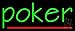 The Sign Store N105-14840 Vertical Poker 1 Neon Sign44; 10 x 3 x 24 in.