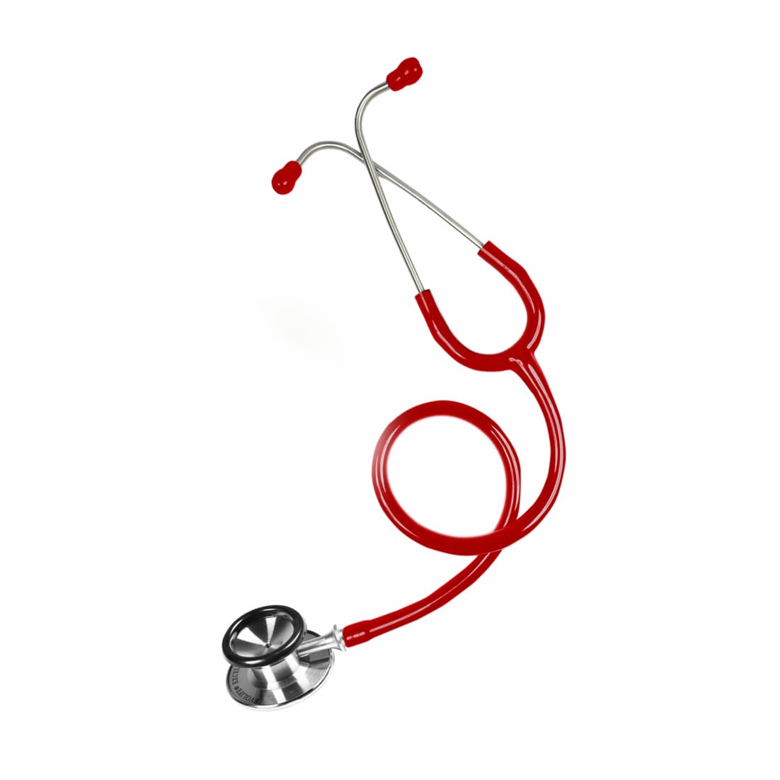 Dishan Excellent II Stainless Steel Acoustic PVC Tubing Flexibility and Cleanability Manual Stethoscope (Red)-picture-26