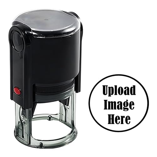 Sello de logotipo personalizado con imagen personalizada, sello de texto personalizado con logotipo de negocios, diferentes tamaños, 5 opciones de color de tinta