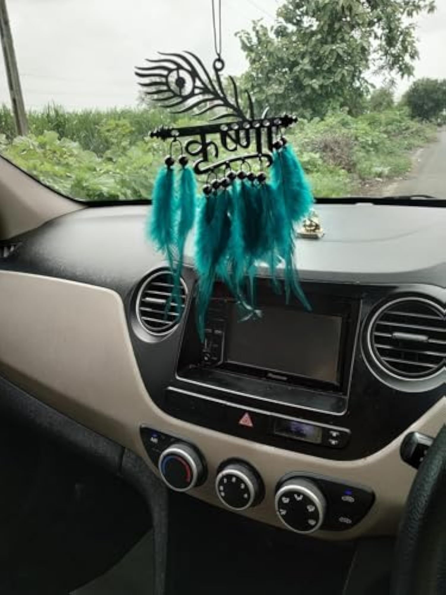 Krishna Theme Dream Catcher Car Hanging Decor