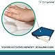 OrtoPrime Antidekubitus viskoelastisches Posturales Kissen - Orthopädisches Coxis-Entlastungskissen - Therapeutisches Memory Foam Sitzkissen - Geeignetes Sitzkissen für Rollstuhl, Zuhause & Büro