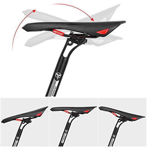 Bike Seat Posts, 27.2/ 30.9/ 31.6 X 400Mm Bicycle Seatposts - Lightweight Clamp Angle Adjustable Bike Seat Post For Mountain Road Bikes Mtb Bmx (27.2) #TOP5
